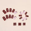 12 Sizes-24 Pcs Press On Nails W812