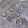 12 Sizes-24 Pcs Press On Nails W1800