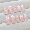 12 Sizes-24 Pcs Press On Nails R185