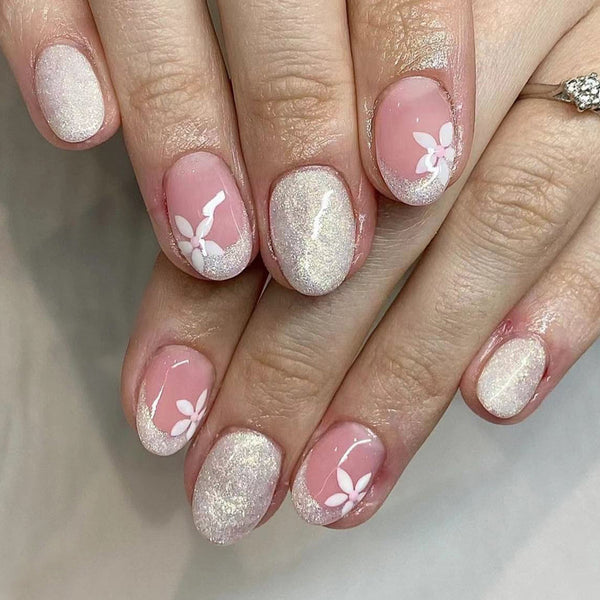 12 Sizes-24 Pcs Press On Nails C622