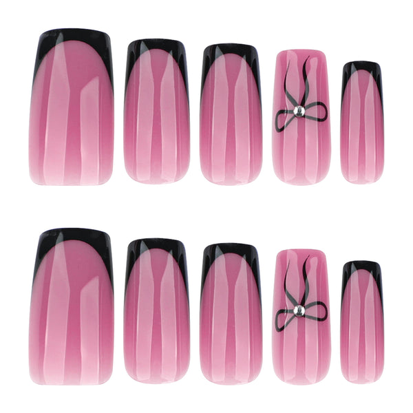 12 Sizes-24 Pcs Press On Nails JP4357