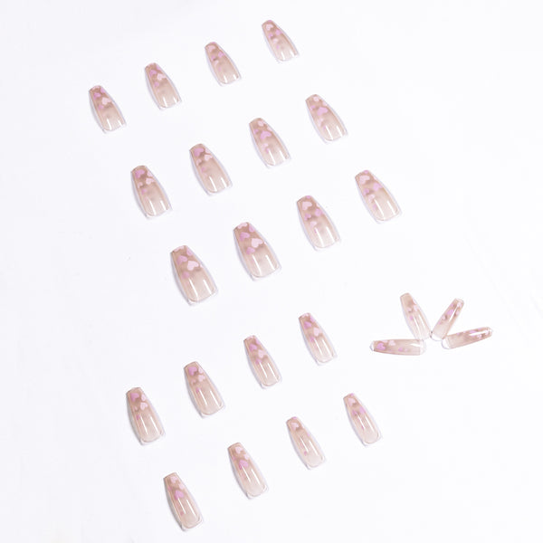 12 Sizes-24 Pcs Press On Nails JP1079
