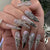 12 Sizes-24 Pcs Press On Nails JP4124