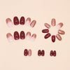 12 Sizes-24 Pcs Press On Nails W1491