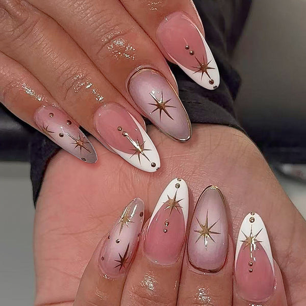 12 Sizes-24 Pcs Press On Nails C1426