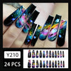 12 Sizes-24 Pcs Press On Nails Y210