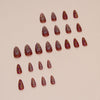 12 Sizes-24 Pcs Press On Nails W1585