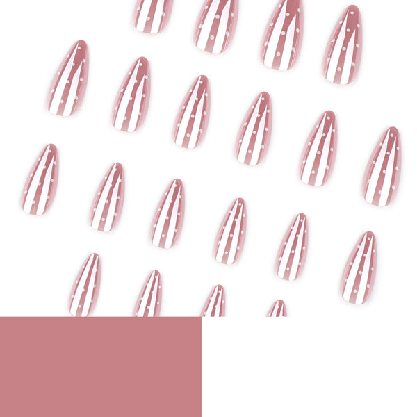 12 Sizes-24 Pcs Press On Nails JP4236