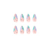 12 Sizes-24 Pcs Press On Nails JP1989