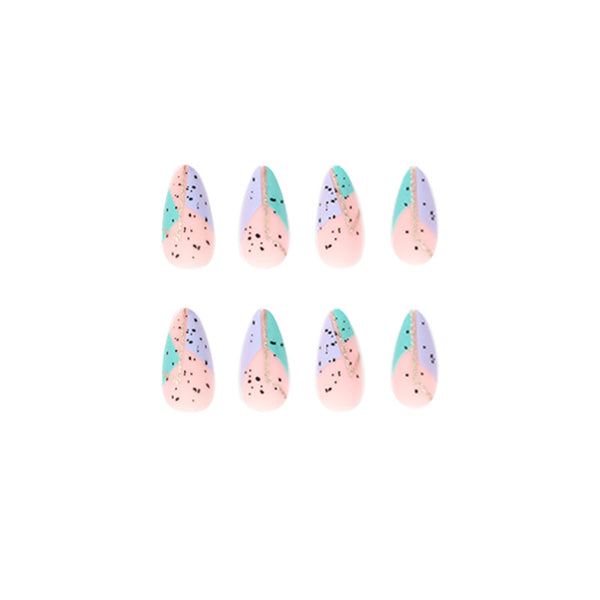 12 Sizes-24 Pcs Press On Nails JP1989