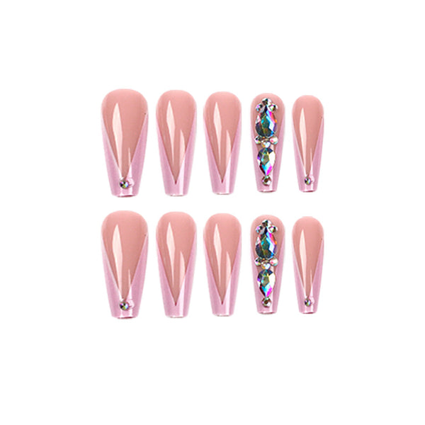 12 Sizes-24 Pcs Press On Nails JP1718