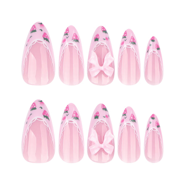 12 Sizes-24 Pcs Press On Nails JP3858