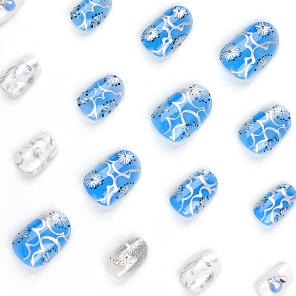 12 Sizes-24 Pcs Press On Nails JP2836