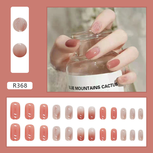 12 Sizes-24 Pcs Press On Nails R361