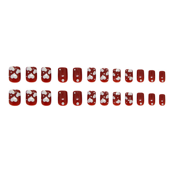 12 Sizes-24 Pcs Press On Nails R928