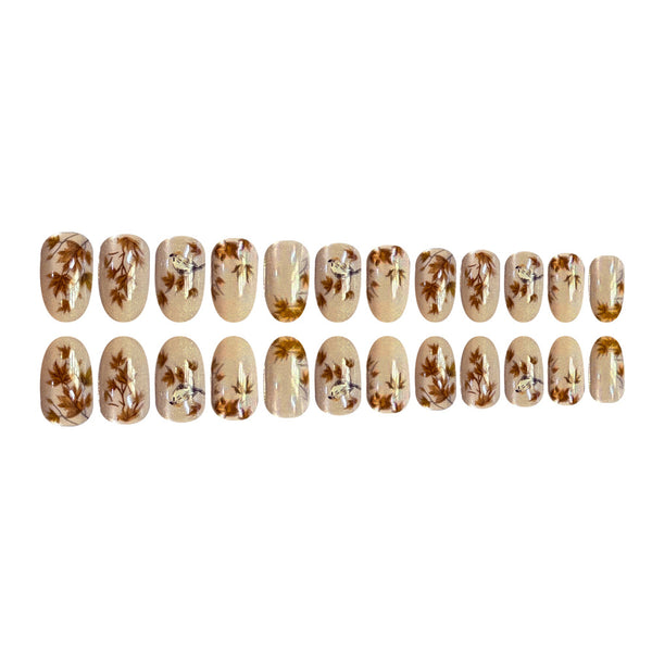 12 Sizes-24 Pcs Press On Nails JB1313