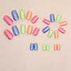 12 Sizes-24 Pcs Press On Nails W1391