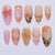 12 Sizes-24 Pcs Press On Nails C1448