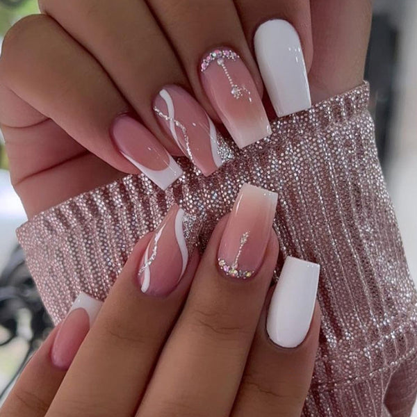 12 Sizes-24 Pcs Press On Nails Z627