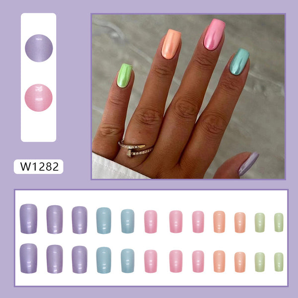 12 Sizes-24 Pcs Press On Nails W1282