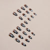 12 Sizes-24 Pcs Press On Nails W975