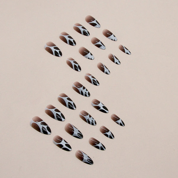 12 Sizes-24 Pcs Press On Nails W975
