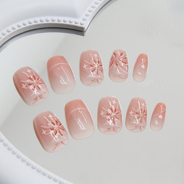 12 Sizes-24 Pcs Press On Nails R831