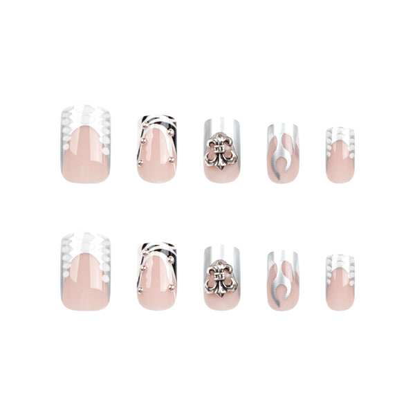 12 Sizes-24 Pcs Press On Nails JP2921