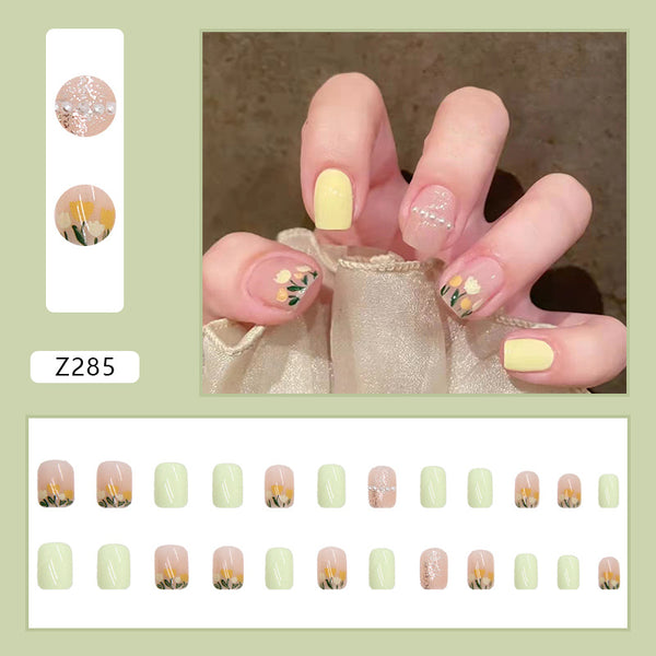 12 Sizes-24 Pcs Press On Nails Z285