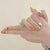12 Sizes-24 Pcs Press On Nails R960