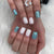 12 Sizes-24 Pcs Press On Nails Z748