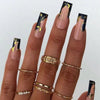 12 Sizes-24 Pcs Press On Nails JP3112
