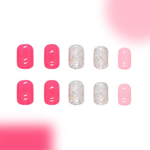 12 Sizes-24 Pcs Press On Nails C119