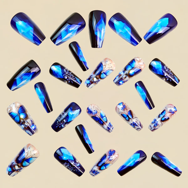 12 Sizes-24 Pcs Press On Nails Y1798