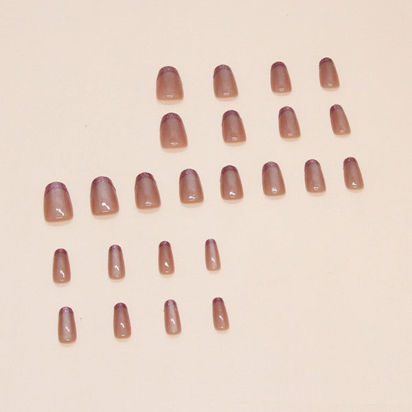 12 Sizes-24 Pcs Press On Nails W1496