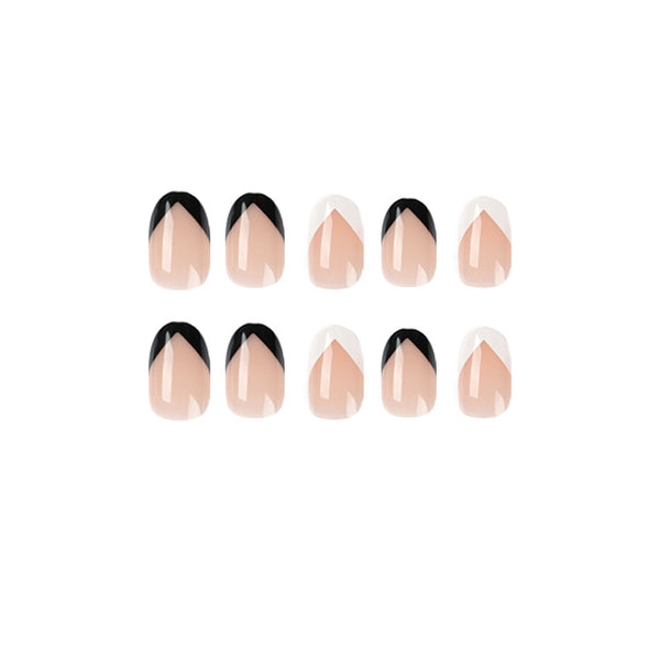 12 Sizes-24 Pcs Press On Nails JP1818