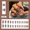 12 Sizes-24 Pcs Press On Nails R601