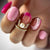 12 Sizes-24 Pcs Press On Nails W1119