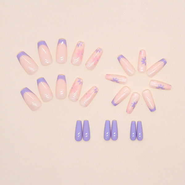 12 Sizes-24 Pcs Press On Nails W1045