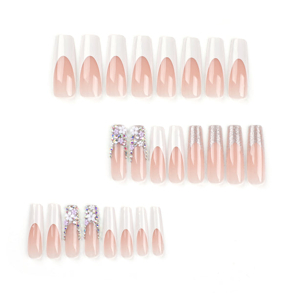12 Sizes-24 Pcs Press On Nails JP2933