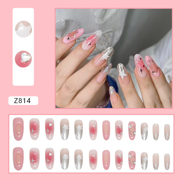 12 Sizes-24 Pcs Press On Nails Z802