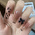 12 Sizes-24 Pcs Press On Nails Z140