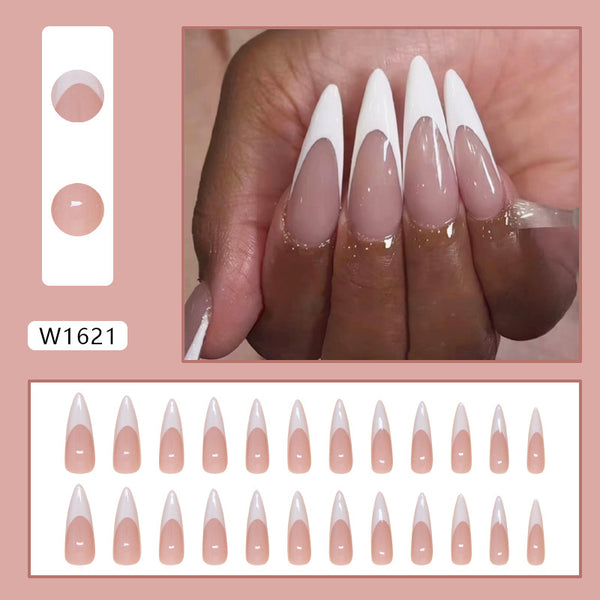 12 Sizes-24 Pcs Press On Nails W1621