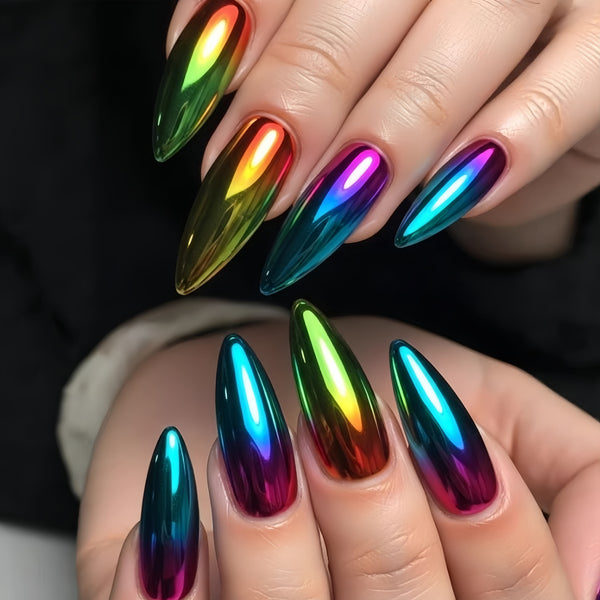 12 Sizes-24 Pcs Press On Nails Y1808