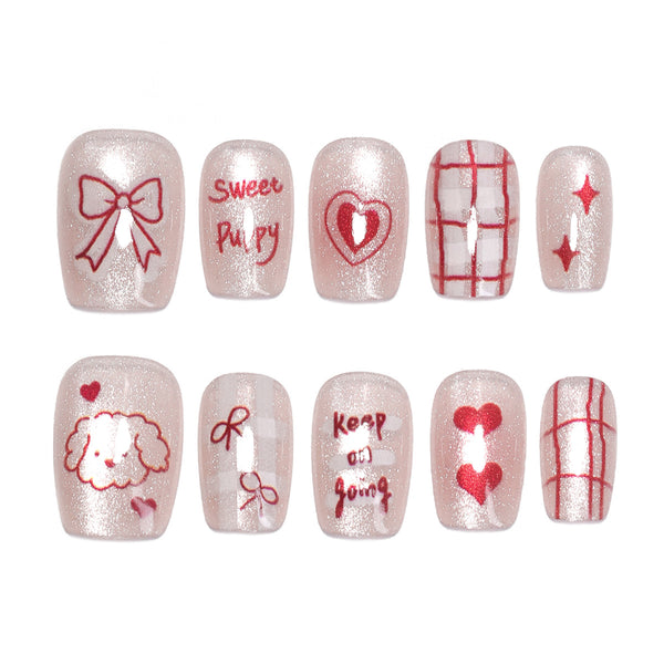 12 Sizes-24 Pcs Press On Nails SP138
