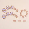 12 Sizes-24 Pcs Press On Nails F112