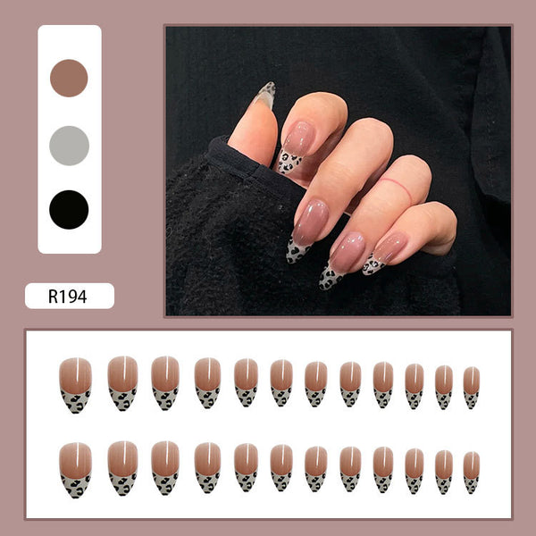 12 Sizes-24 Pcs Press On Nails R161