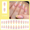 12 Sizes-24 Pcs Press On Nails C1545