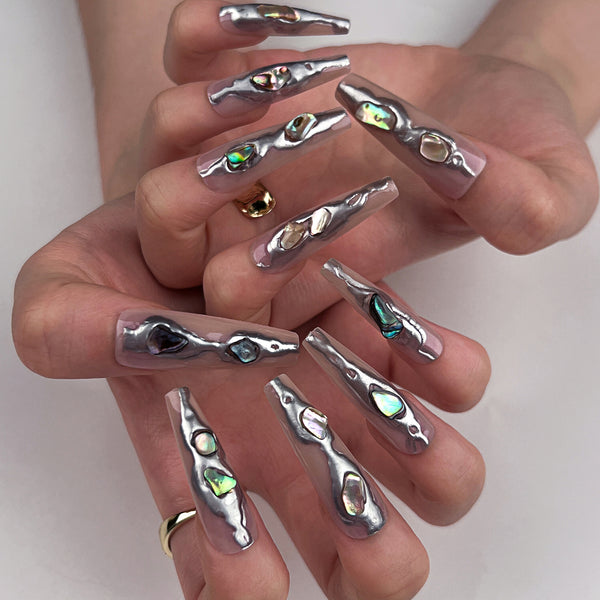 12 Sizes-24 Pcs Press On Nails JP3341