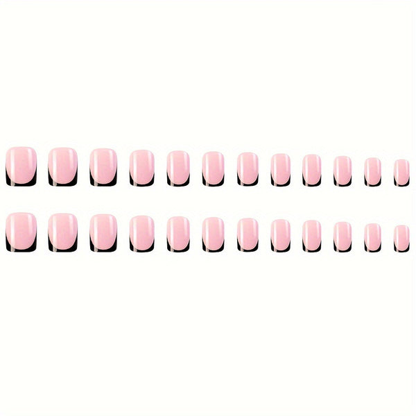 12 Sizes-24 Pcs Press On Nails Y000